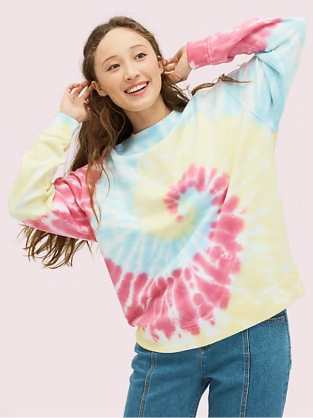 Kate Spade logo tie-dye sweatshirt